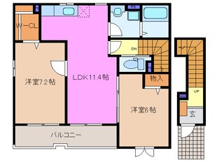 フリージア　マツバの物件間取画像